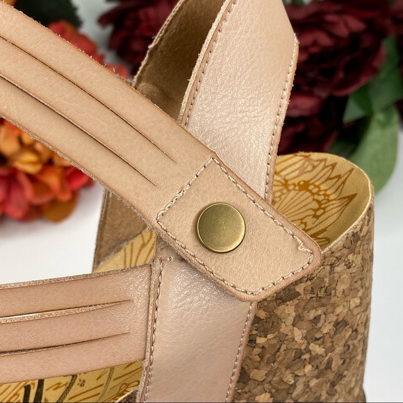 Blowfish Malibu Helm Blush Strappy Wedges 9 1/2 - Picture 10 of 16